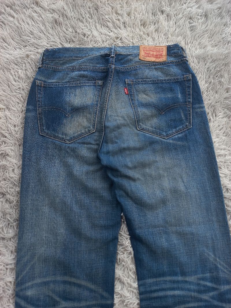 Vintage Levi's 505 Big E Washed Blue Jeans, foto 2