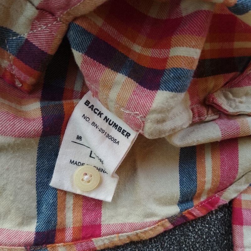 Back Number Flannel Shirt, foto 7