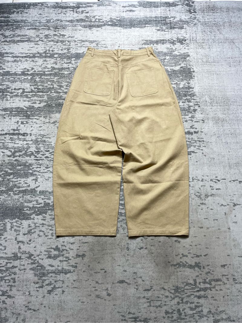 GLW wide cut balloon pants catton beige, foto 3
