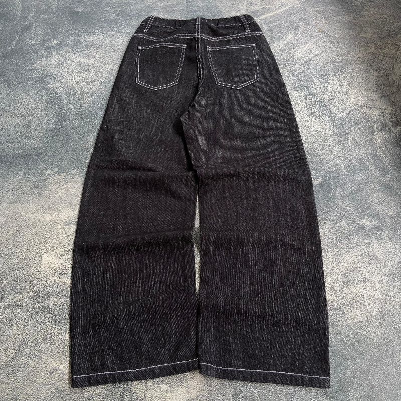 Baggy Jeans Black White, foto 5