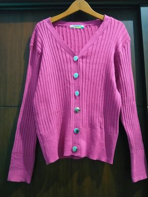 Cardigan pink lucu