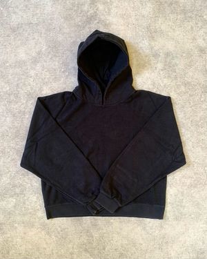 2000’s Heavyweight Faded Black Blank Hoodie
