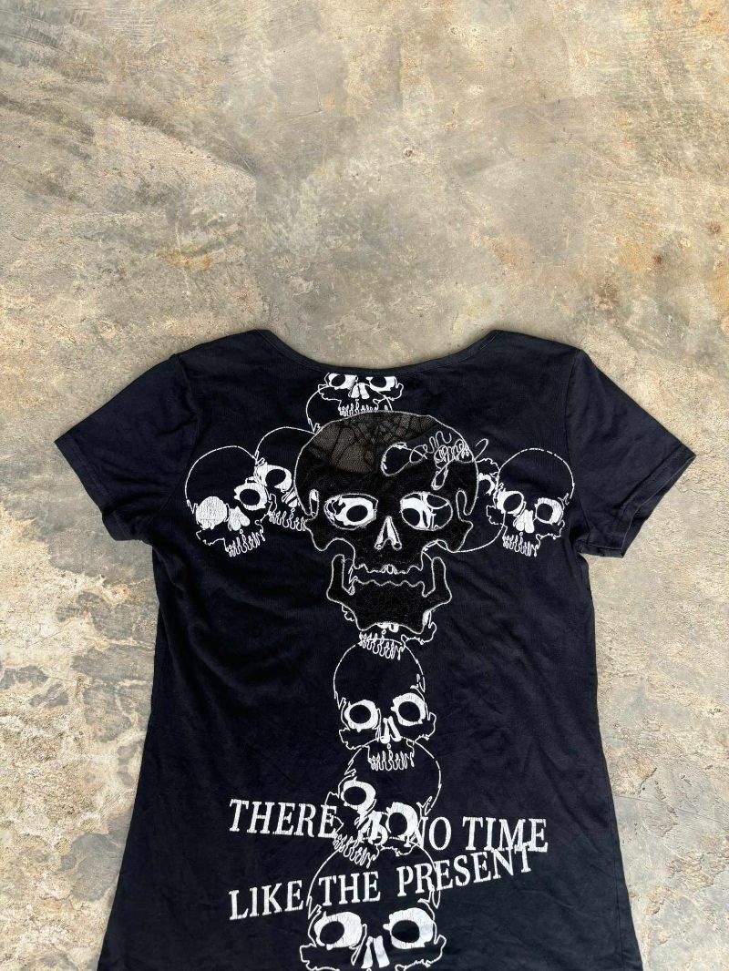 Kaos y2k punk nightmare gothic grunge thrift, foto 2