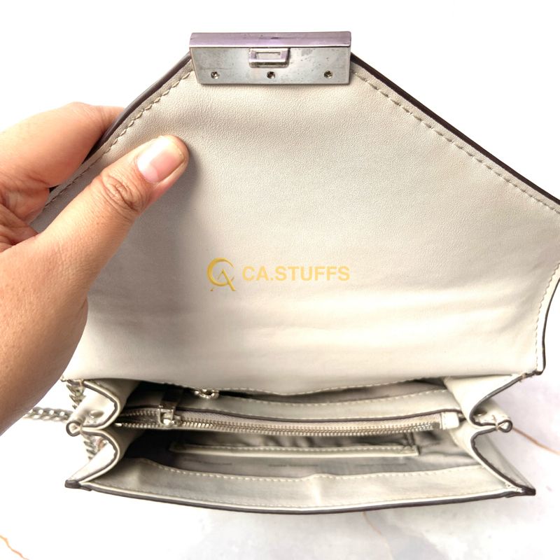 Michael Kors MK Whitney Two-Tone Leather Convertible Shoulde, foto 6