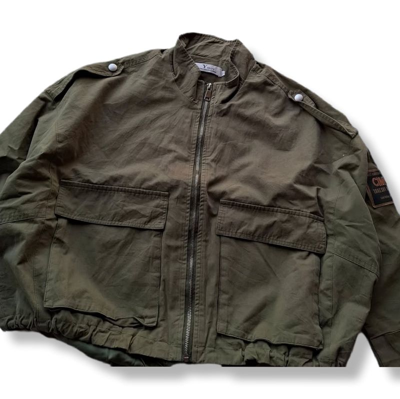 Streetwear Bomber jacket Pria brown, foto 3