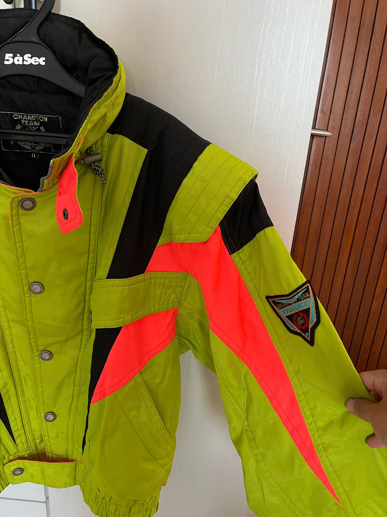 Futurist Bomber jacket Pria multicolor green, foto 4