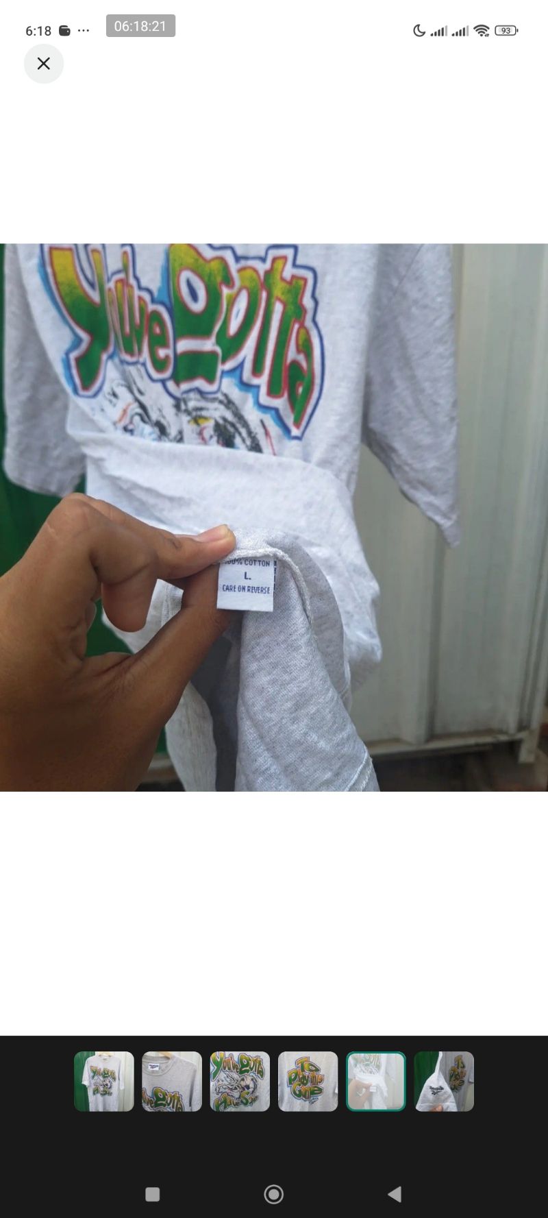 Kaos Reebok Soccer Vintage 90s, foto 5