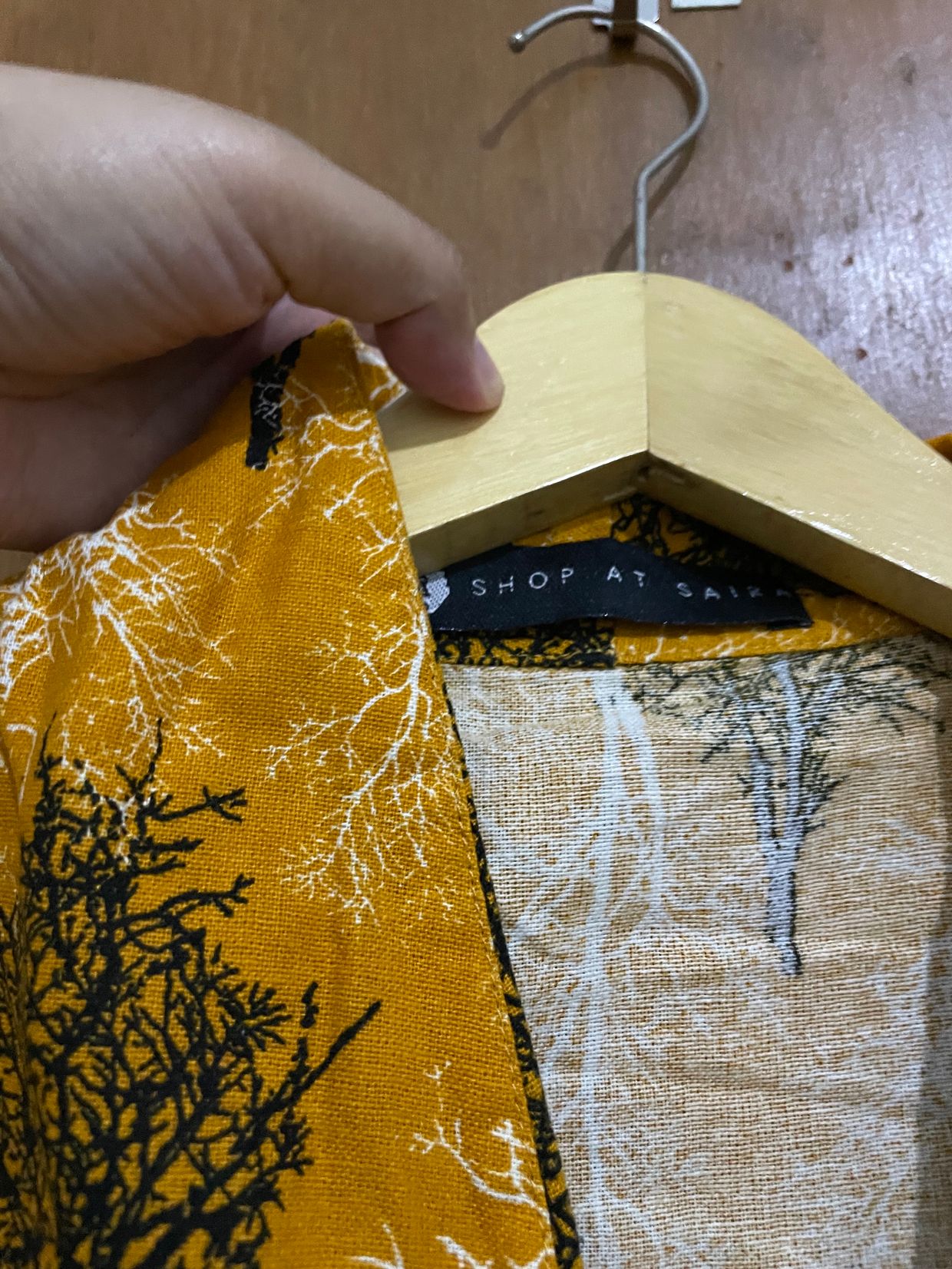 Muslim Batik Blouse Wanita orange, foto 4