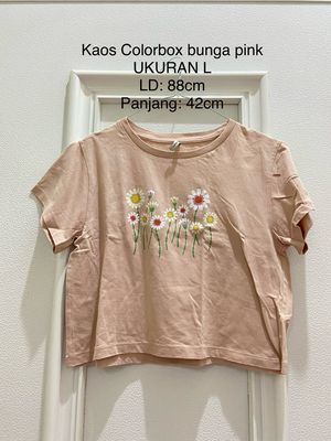 Crop top colorbox pink