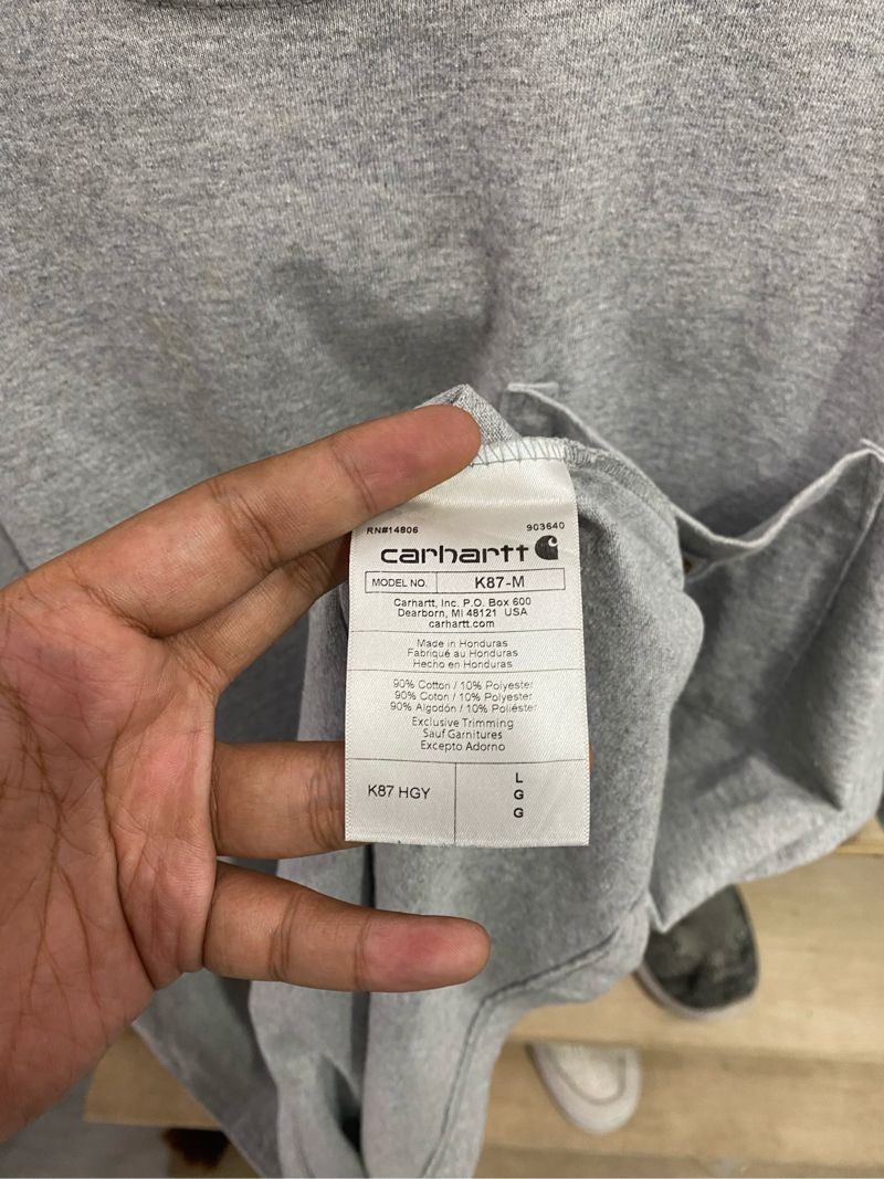 T-shirts Carhatt Pocket Grey, foto 4