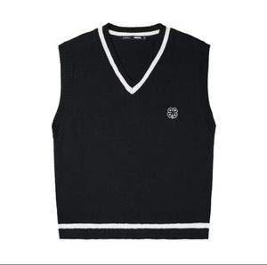 NRDN Clover Vest Black And White Knit Academia Masc