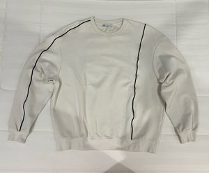 Zara Cream Sweater with Black Piping