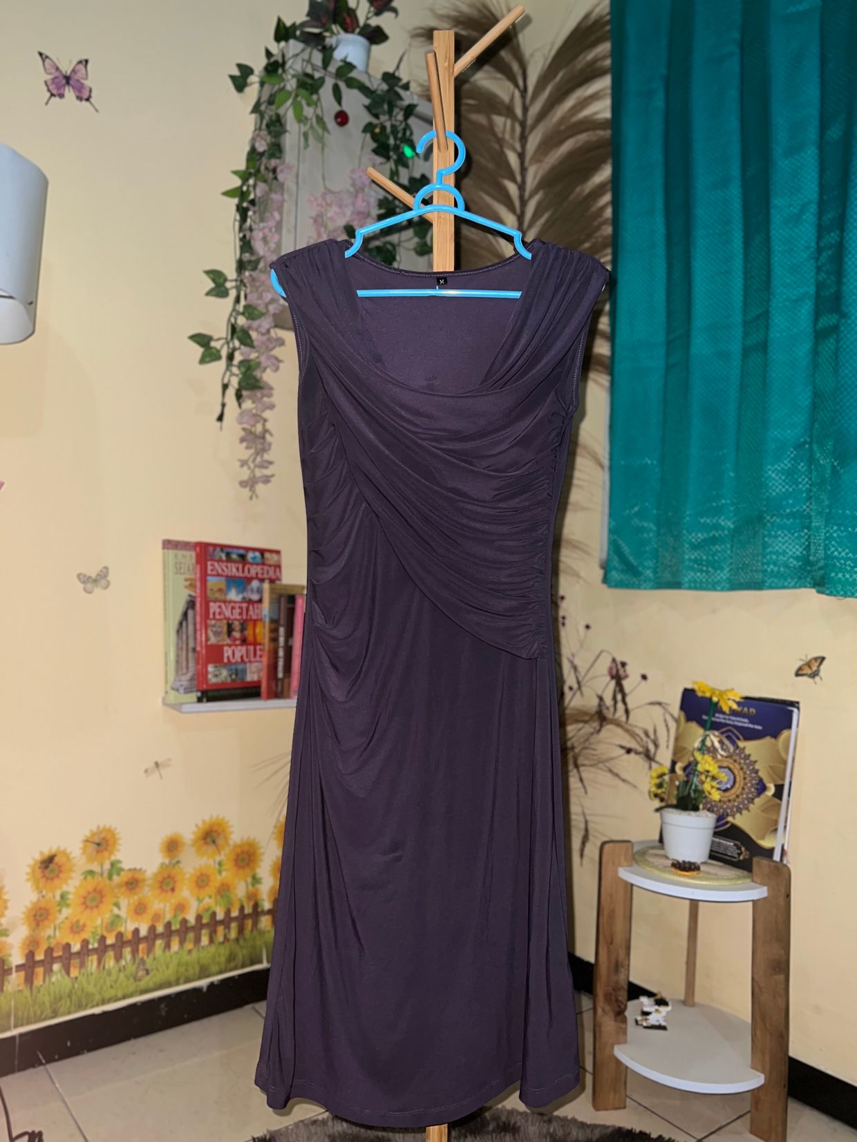 Lolita Midi dress Wanita purple