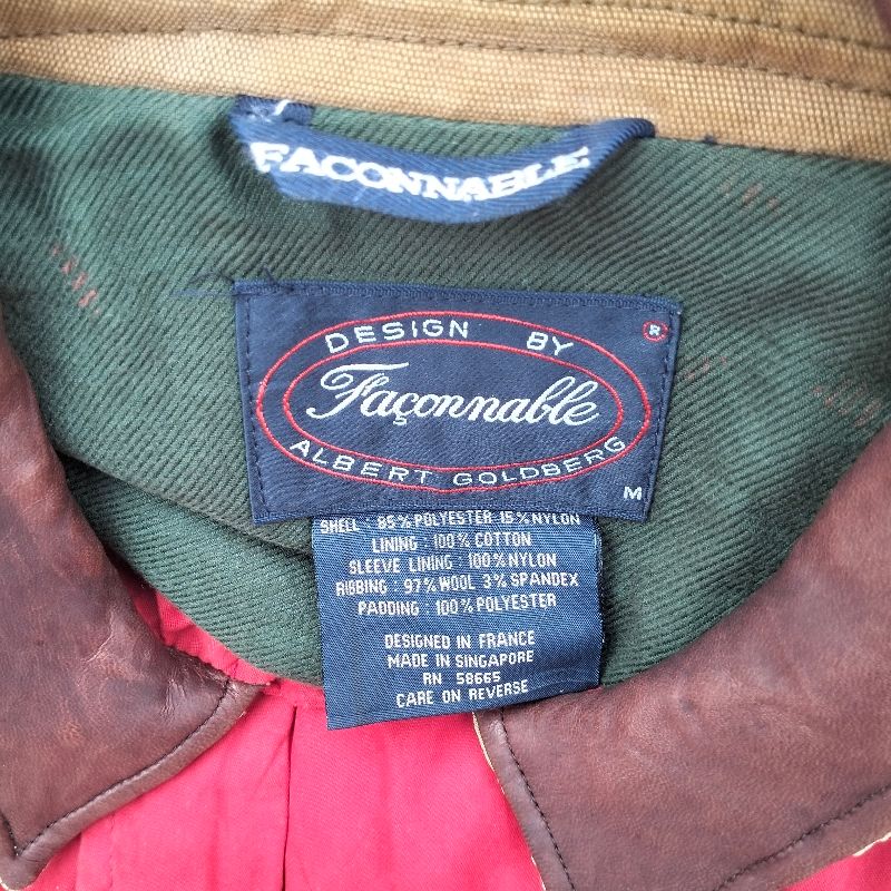 Façonnable vintage boxy biker acket, foto 5