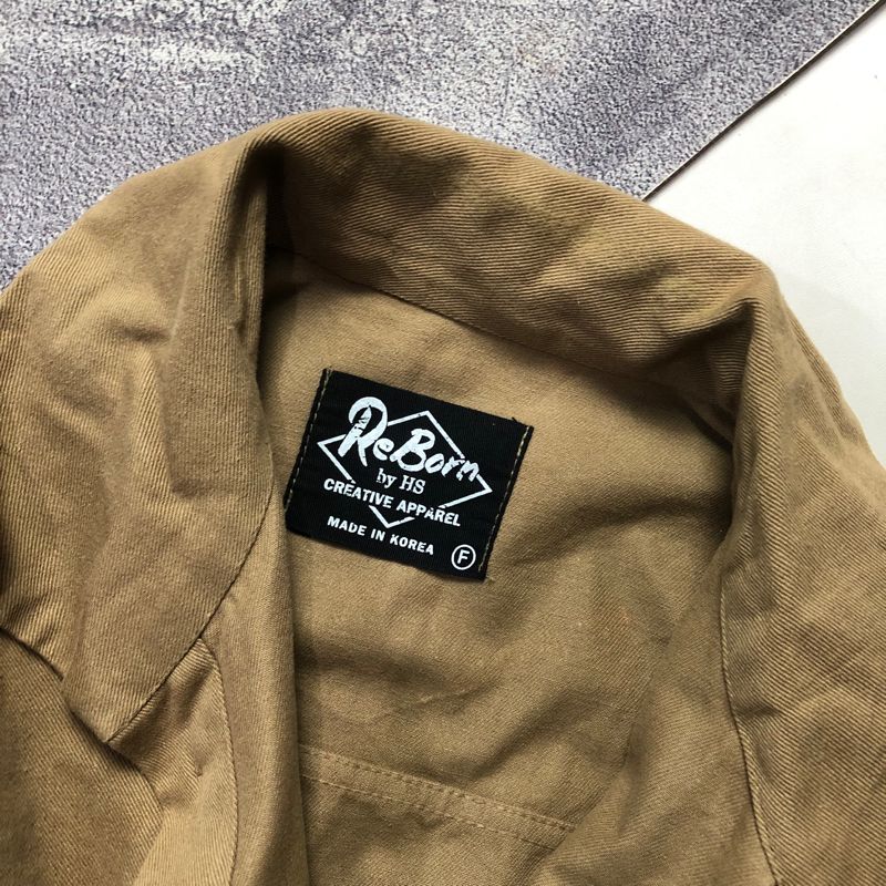 DENIM CANVAS JACKET OUTER REBORN DOUBLE POCKET, foto 4