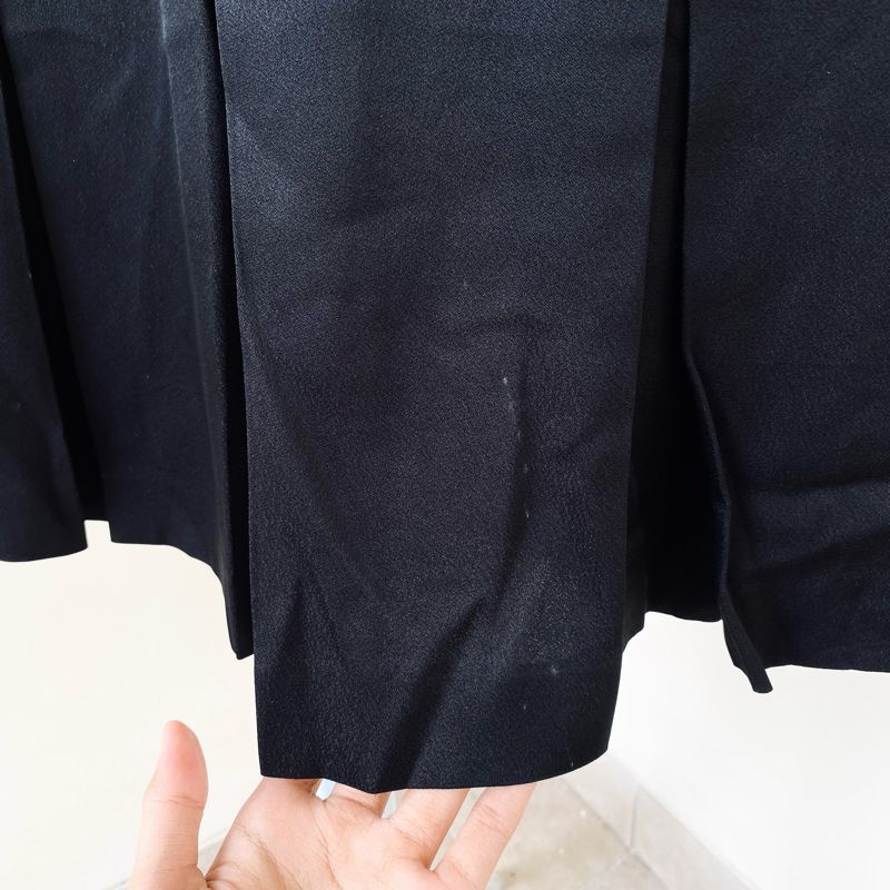 Black Satin Mermaid Skirt Rample, foto 6