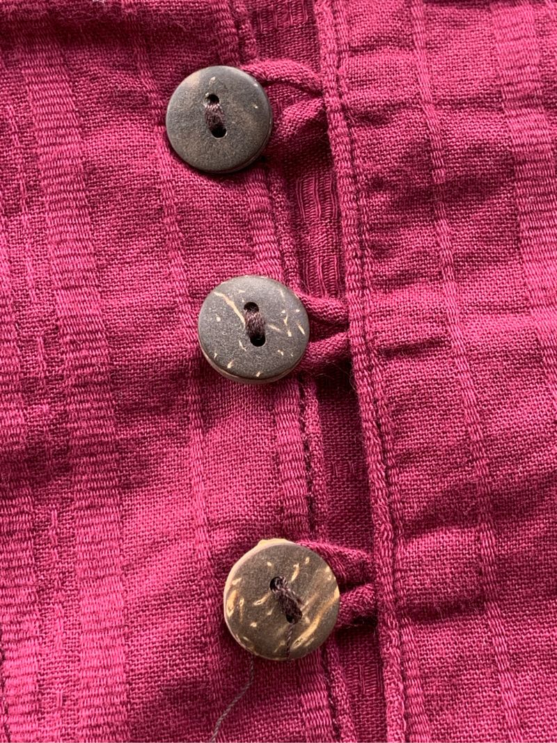 Maroon Hippie Style Pullover Shirt, foto 4