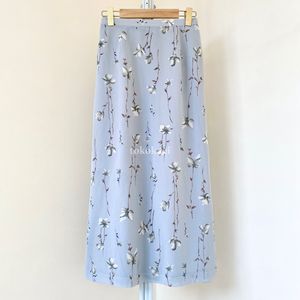 Baby Blue Floral Skirt