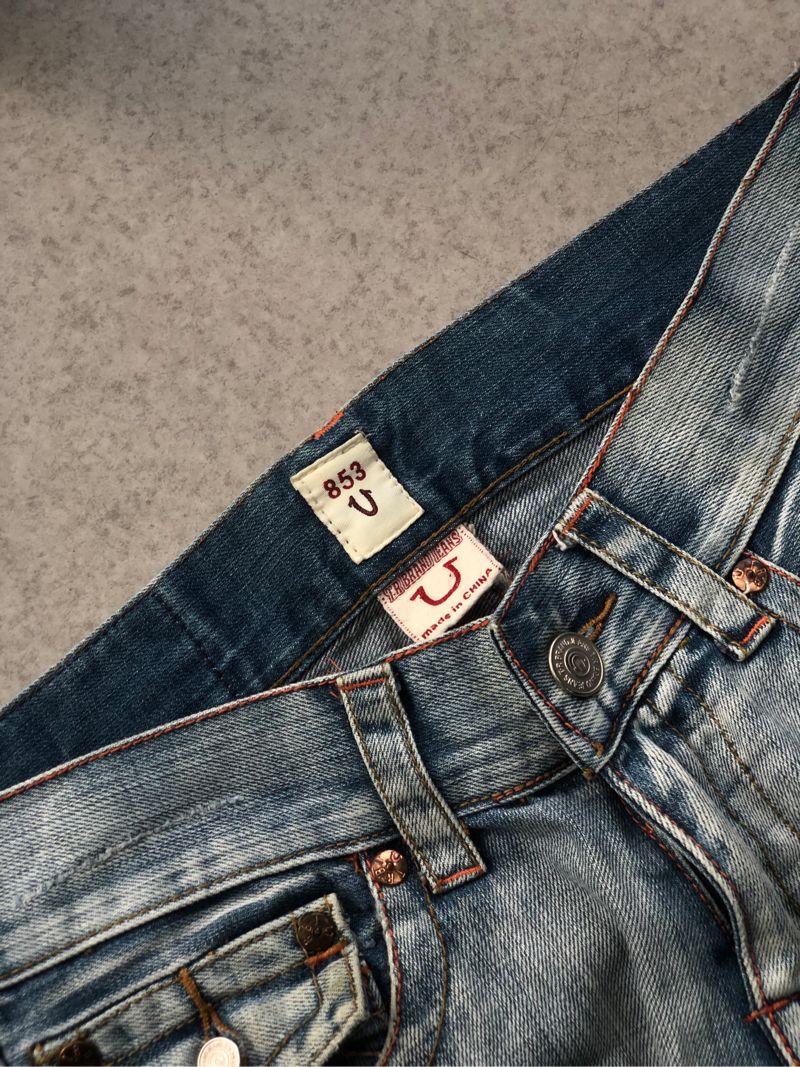 Vintage true religions flare jeans, foto 5