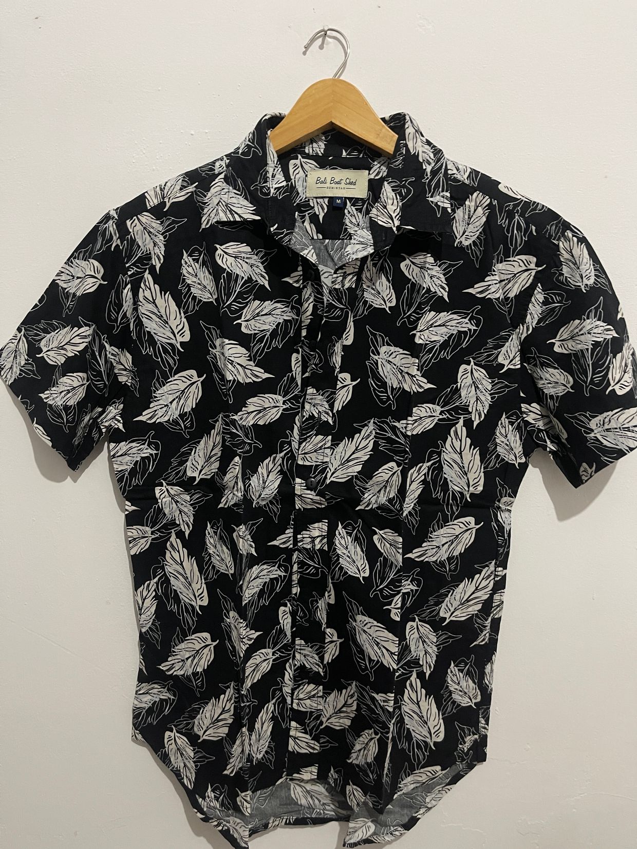 Casual Casual shirt Pria black gray