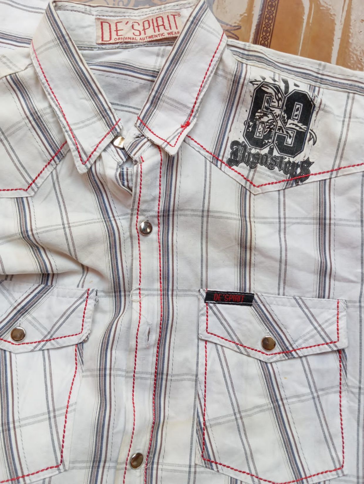 Y2K Casual shirt Pria white, foto 4