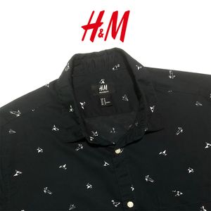 H&M Vintage Casual Casual shirt Pria black