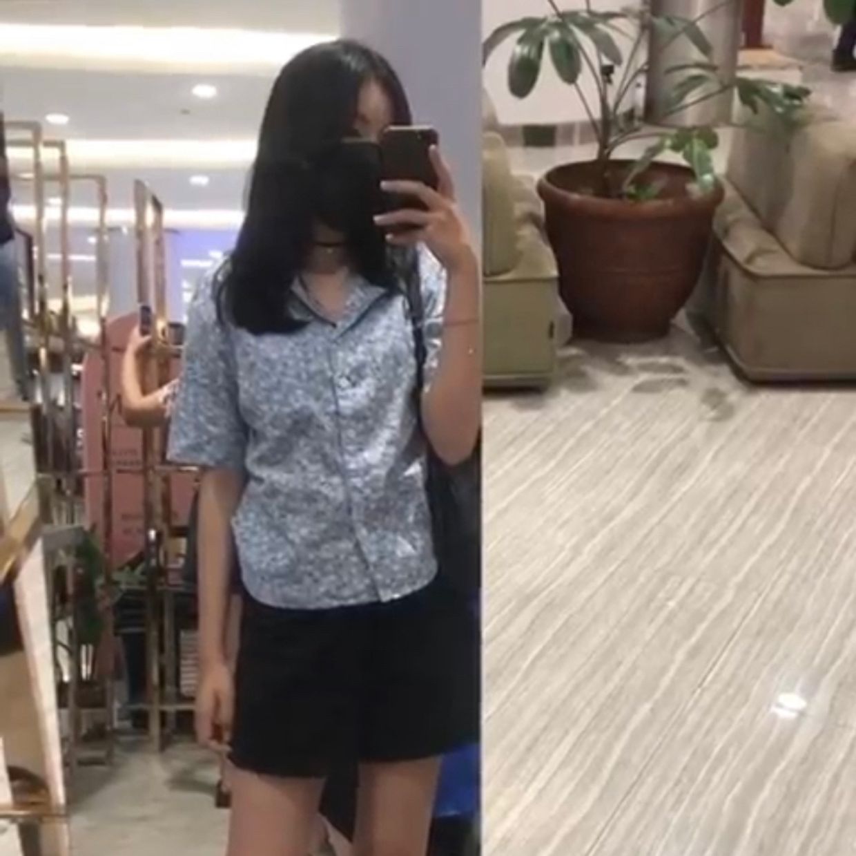 Minimalist Casual Crop top Wanita blue
