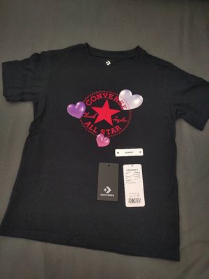 Converse Original BEMY2K Slim Fit Women Tee Black Hitam Kaos