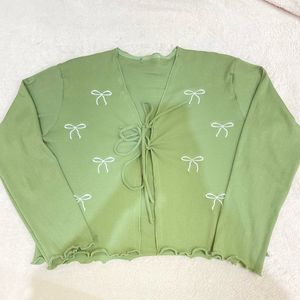 CARDIGAN COQUETTE GREEN🐛🪲🐍🐢