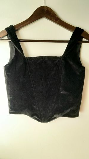 Velvet corset