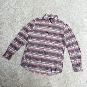 Uniqlo Authentic Shirt Flannel OW Long Sleeve Stripe Shirt