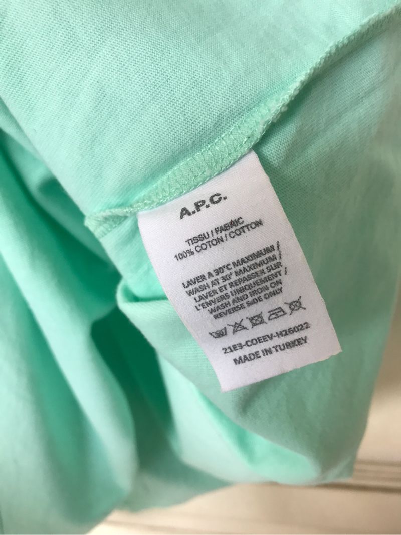 APC Teddy Postcard Logo T-Shirt Green, foto 5