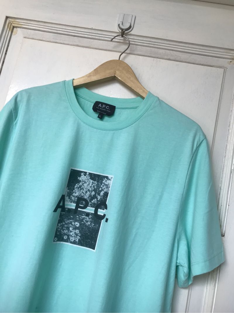 APC Teddy Postcard Logo T-Shirt Green, foto 2