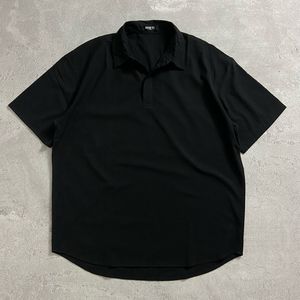 DRAW FIT Oversized Pullover Collar Short Sleeve Shirt
