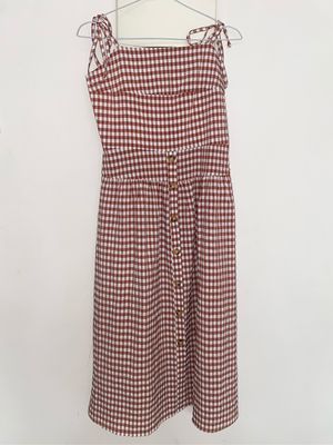 red checkered dress