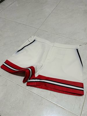 Maje white short pants celana pendek putih