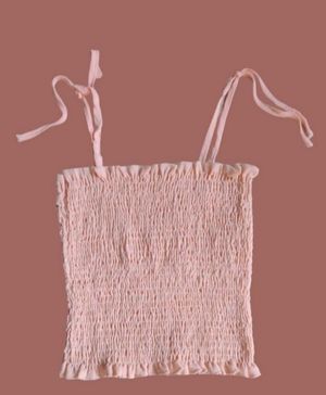 tanktop crop smock tali satu kriwil