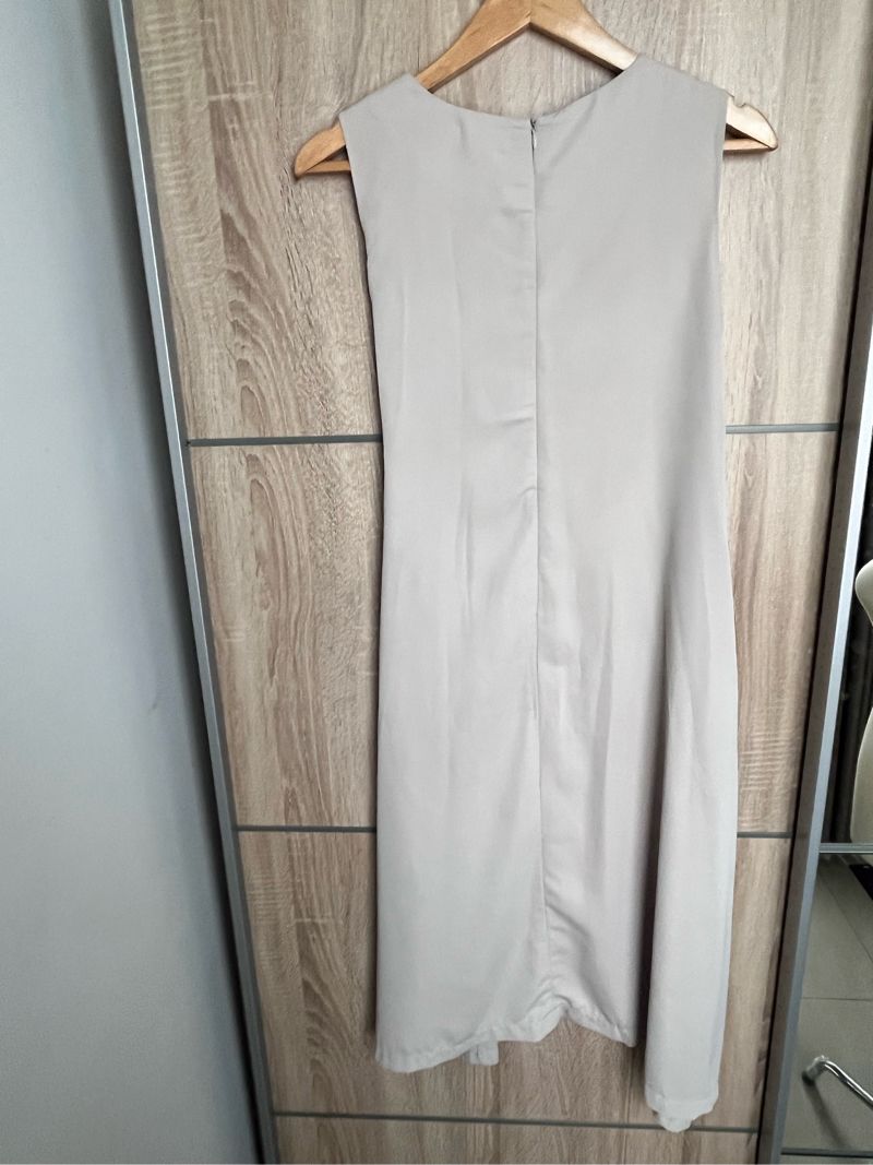 Cream Bodycon flare dress, foto 5