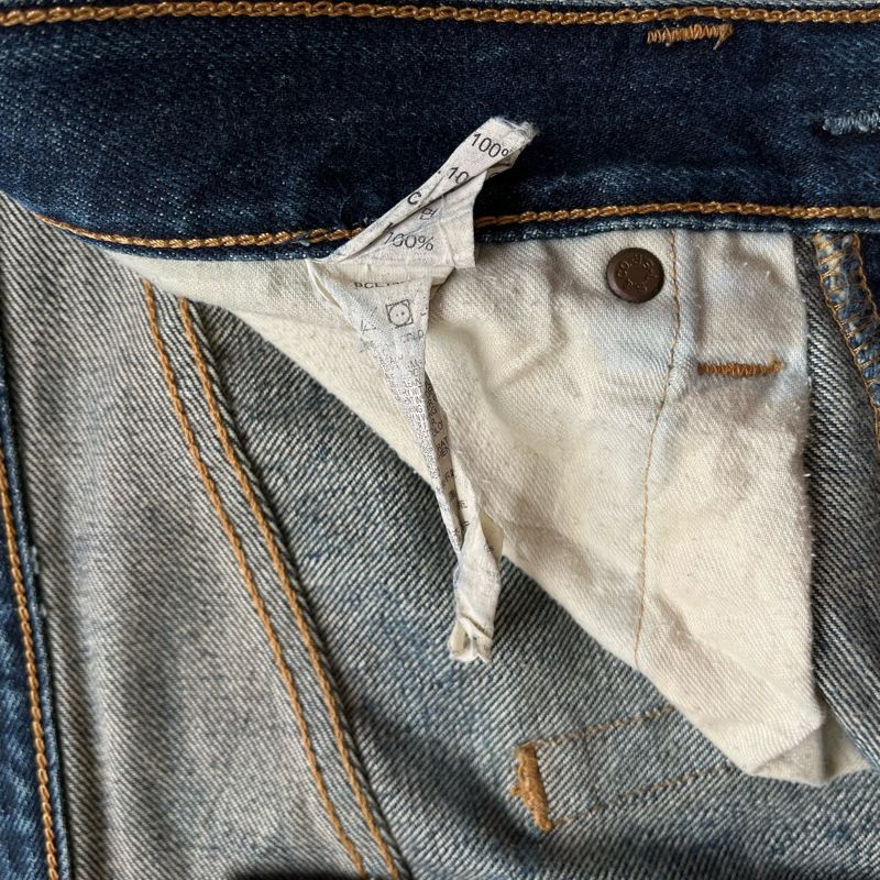 Levis 501 Distressed Splatter Long Pants Denim, foto 7