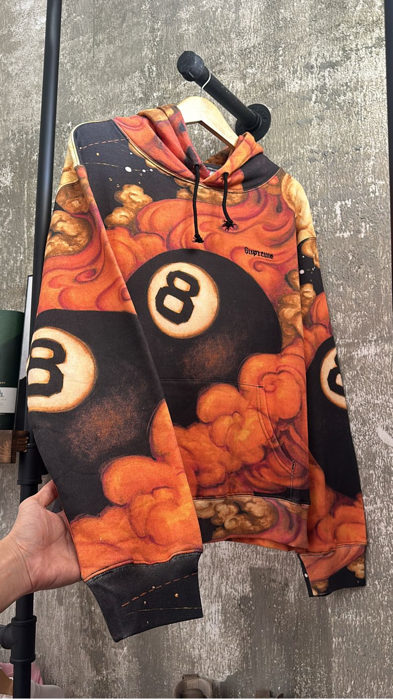 Supreme FW19 week 1 Martin Wong 8-Ball hooded Sweatshirt . - Preloved