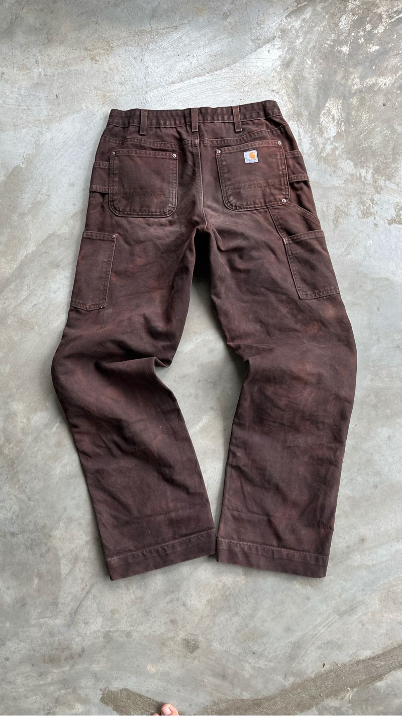 carhartt double knee dark brown, foto 2