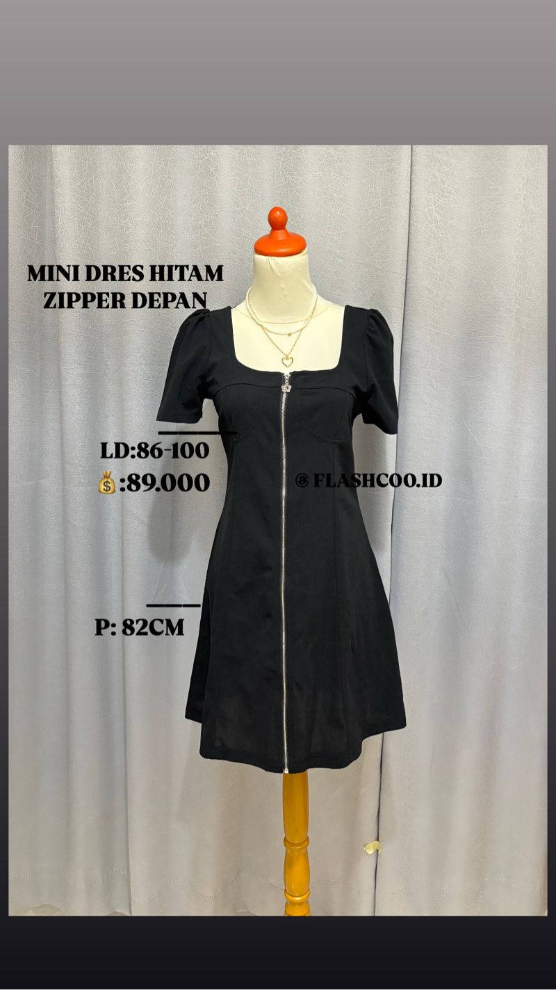 MINI DRESS HITAM, foto 2