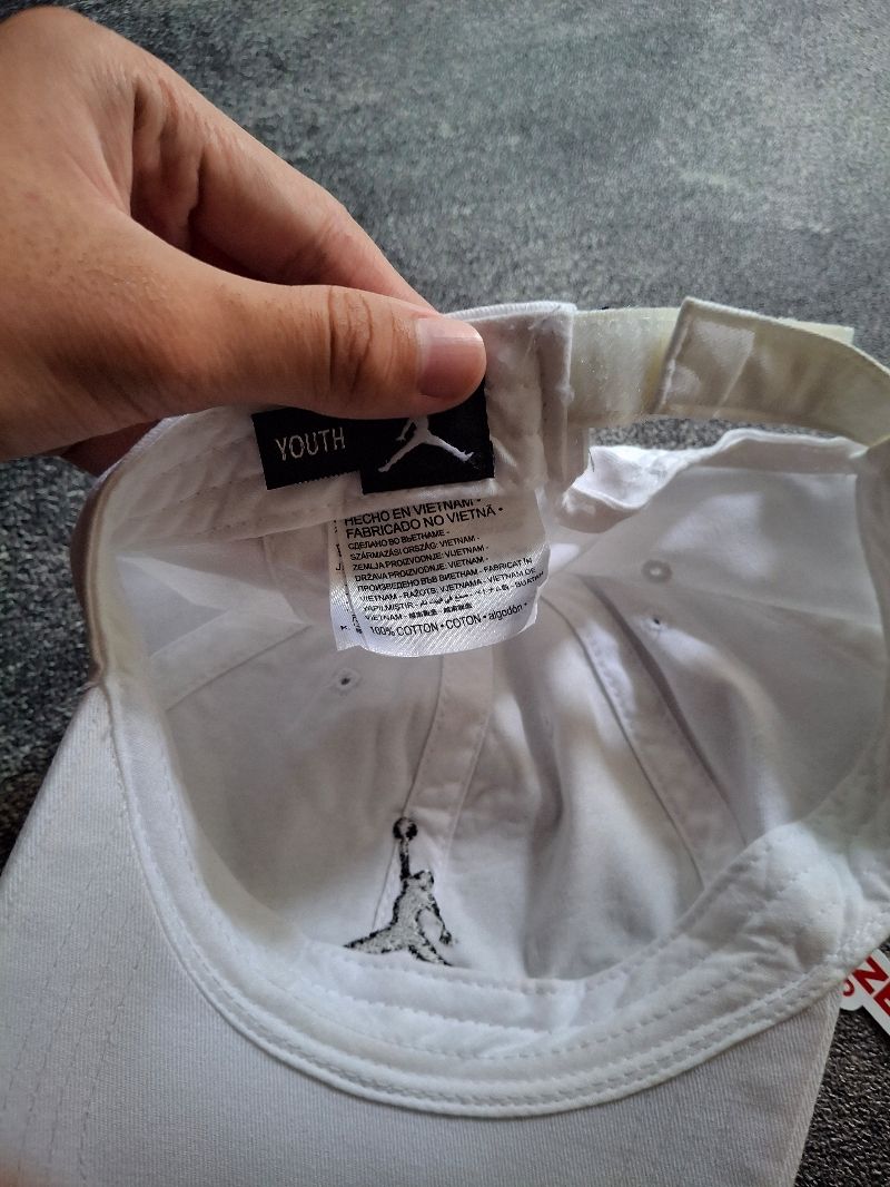 Jordan hat plain white, foto 3