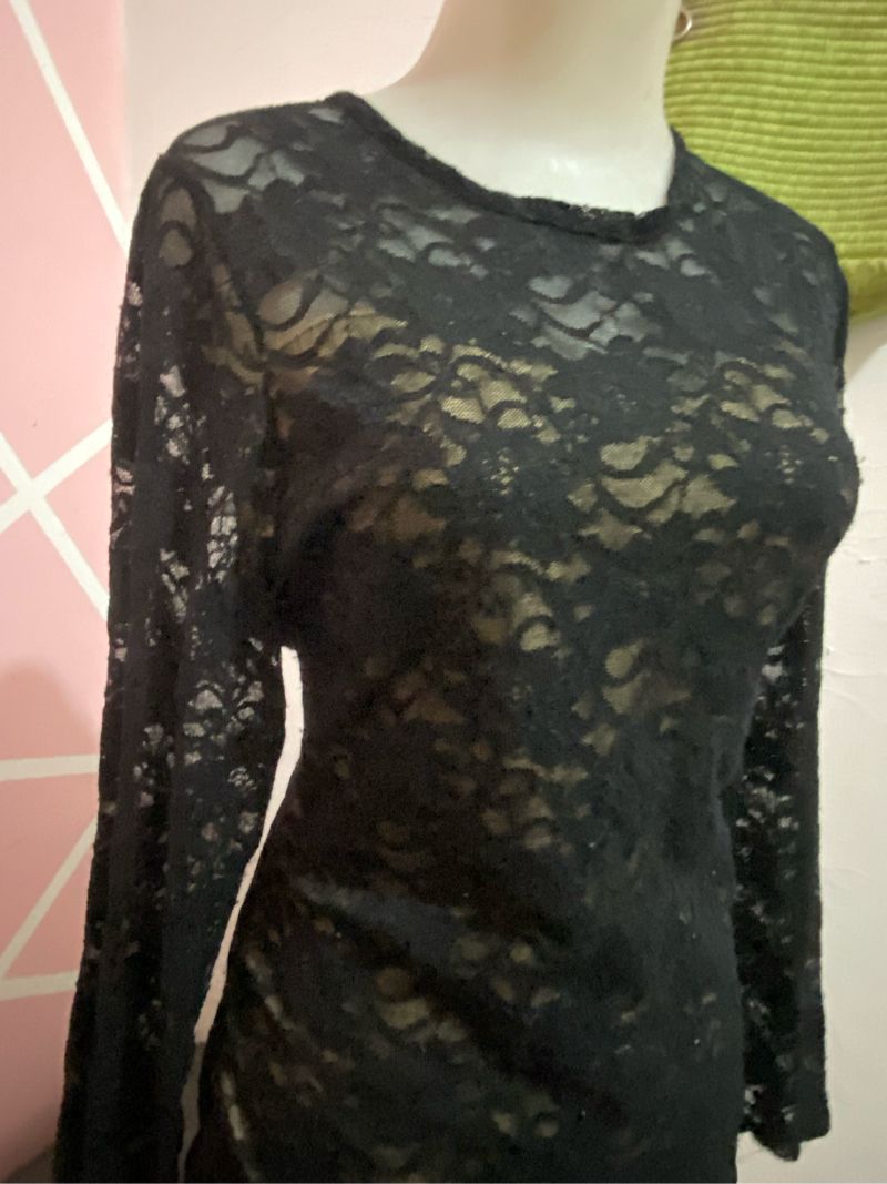 Minidress brokat lace pressbody, foto 2