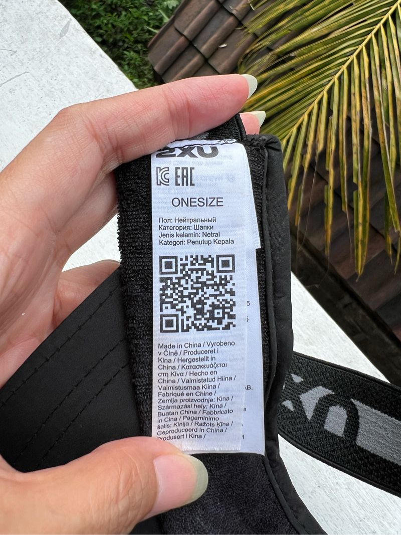 2XU Visor Hitam, foto 4