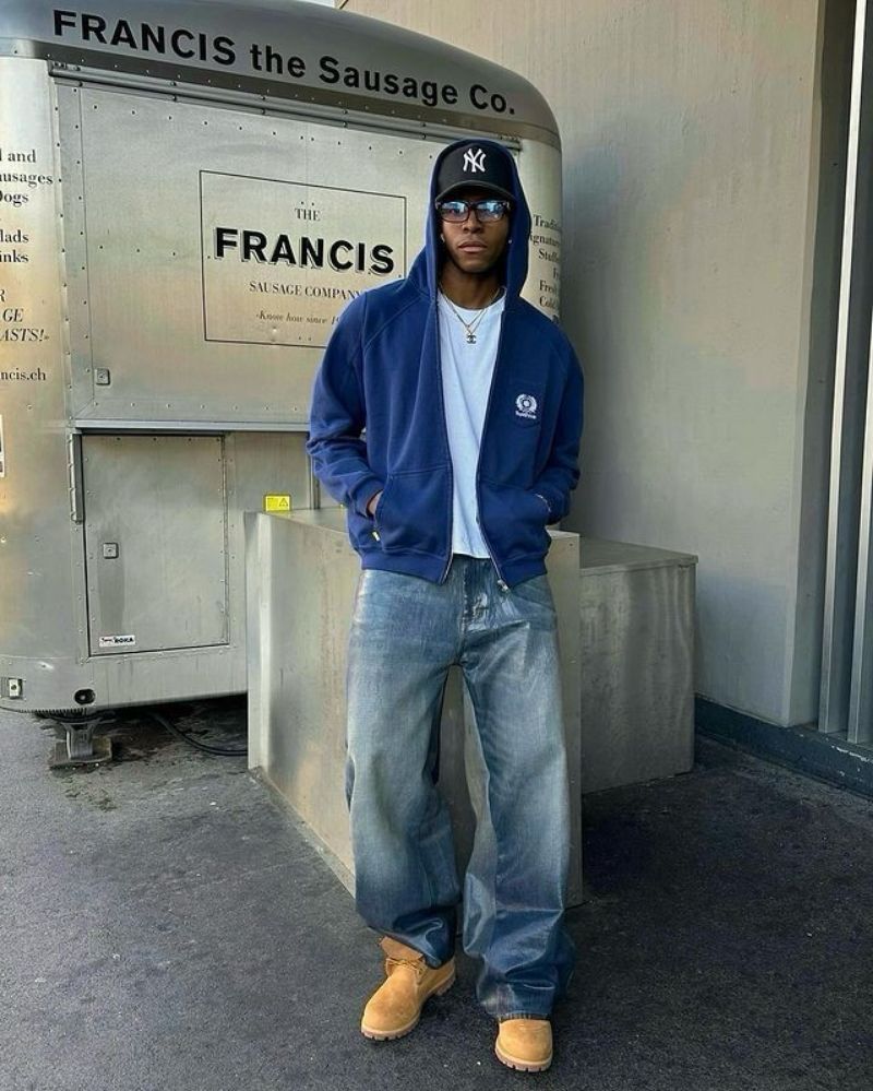"ZARA" BAGGY WASH JEANS, foto 7