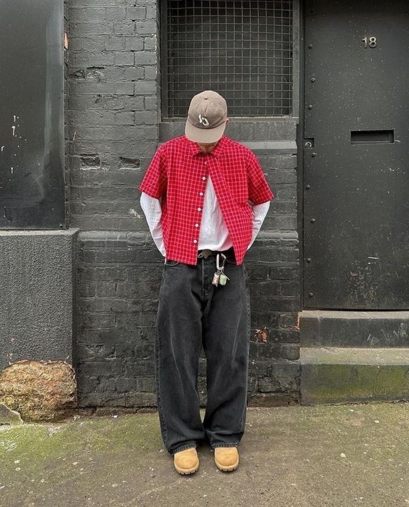 "SBIN" GREY BAGGY JEANS, foto 4