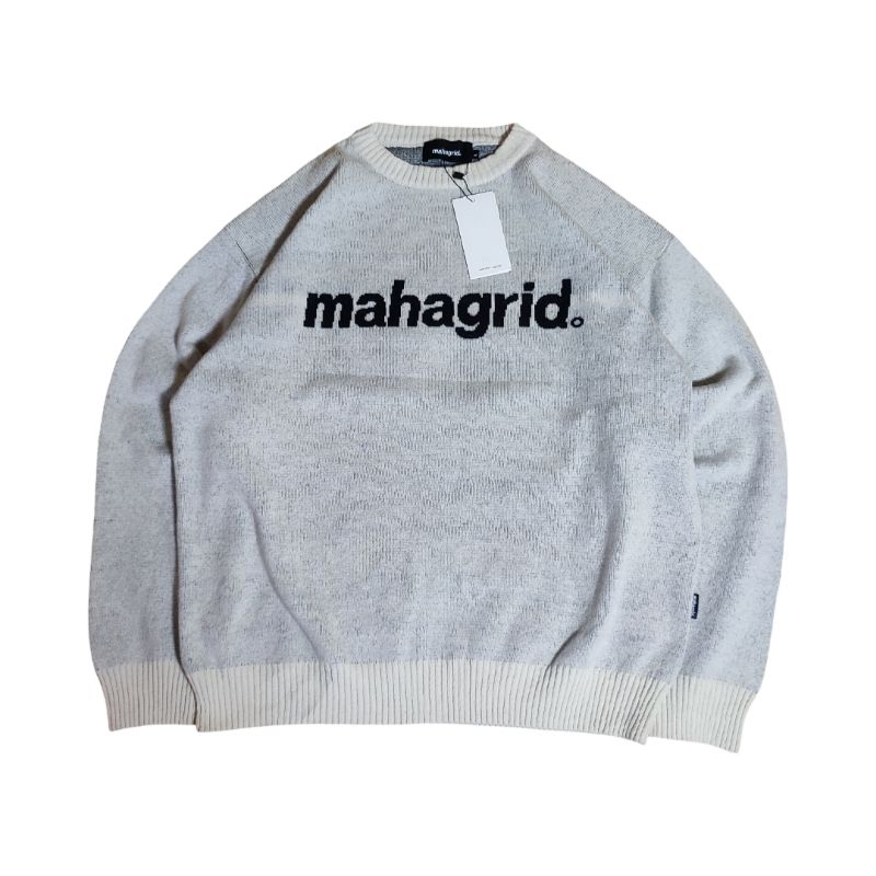 ★mahagrid★BASIC LOGO KNIT SWEATER BASIC LOGO KNIT SWEATER[IVORY] - MAHAGRID
