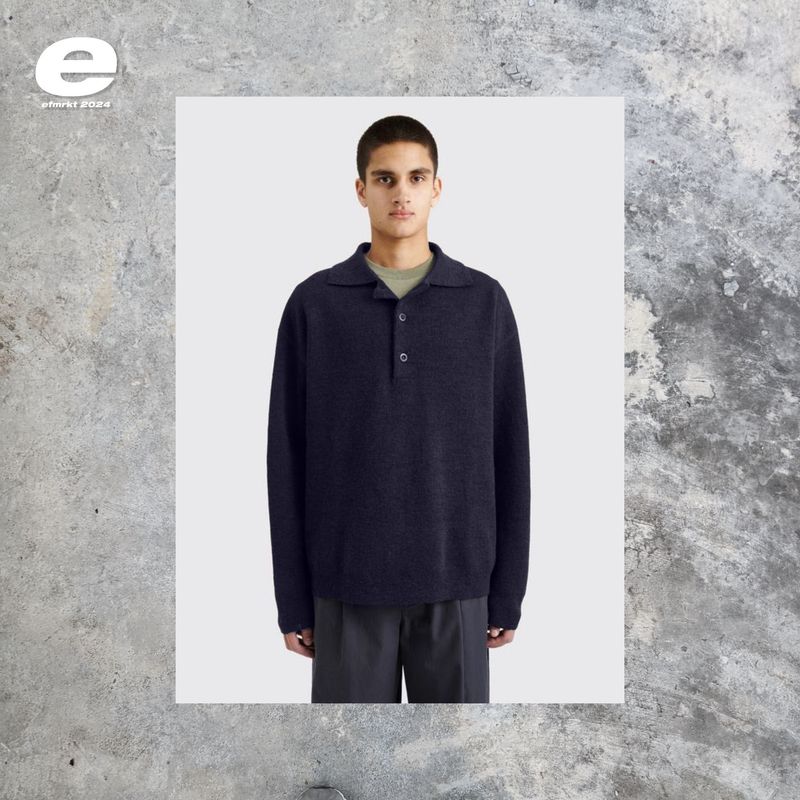 GU Casual Sweater Pria navy, foto 3