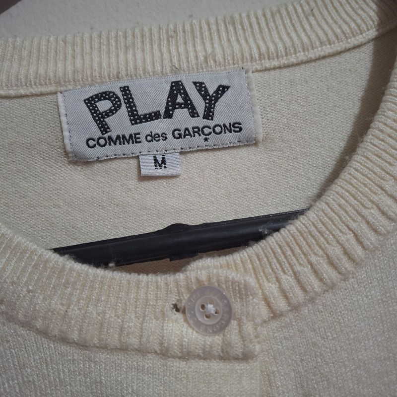 Cardigan cdg play broken white, foto 3